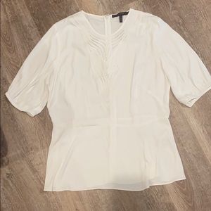 White House Black Market White Blouse